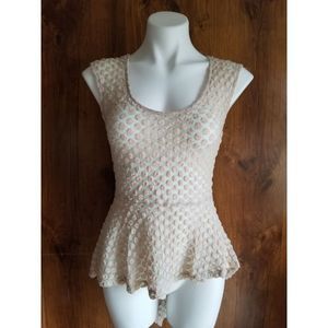 Lovely 153 Light Pink Polka Dot Pelum Top